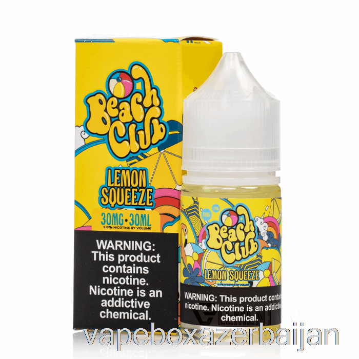 E-Juice Vape Lemon Squeeze - Beach Club Salts - 30mL 50mg